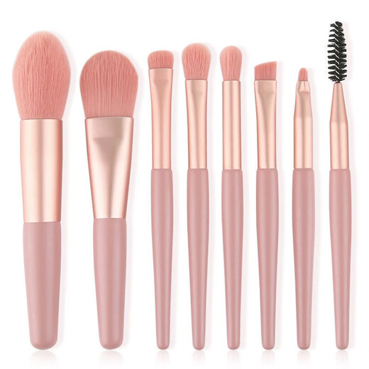 Lan Weiting Makeup Brush Set 13 Soft Gripping Powder Brush Eyebrow Brush Concealer Brush Full Set Makeup Brush Tools Portable Novice Ginkgo Yellow 8 Brush Set PVC Packaging 1 Piece