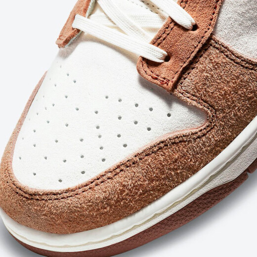 Nike Nike Dunk Low White Brown Wheat Color Low Top Casual Board Zapatos DD1390-100 40.5