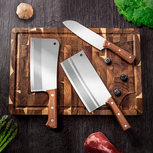 Küchenmesser, Haushaltsküchenmesser-Set, Hackmesser aus Edelstahl, Knochenhackmesser, Spezial-Fleischschneidemesser, Schneidemesser