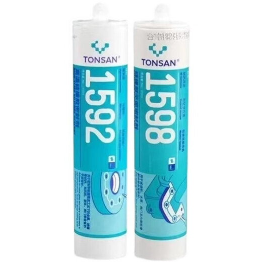 XMSJ可赛新 TONSAN天山1587密封胶 1596 1598 1592硅橡胶平面密封剂耐 1596(100g)