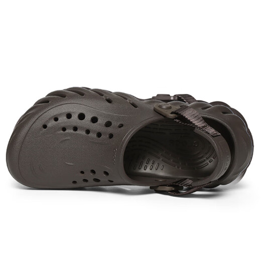 Crocs Crocs children's pop shoes for boys and girls, sandals and slippers, non-slip breathable beach shoes 208190-206, dark brown, 38-39, inner length about 242mm