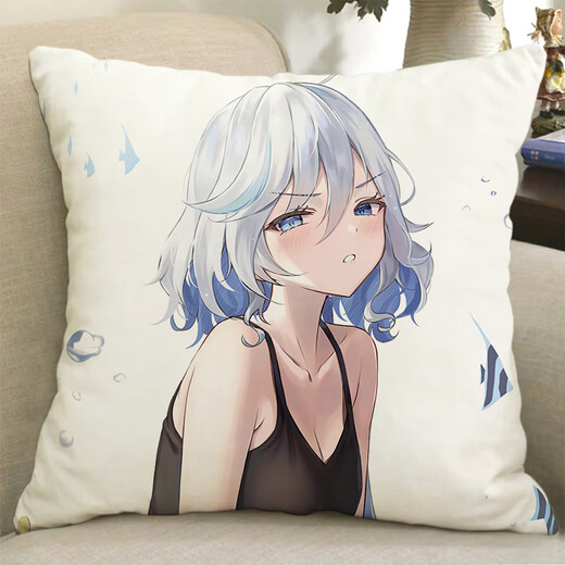 Chuangjingyi Select Funina Pillow Peripheral Pillow Original God Water God Funina God of Justice Doll Doll Second Dimension Birthday 9 50x50cm _rou2way