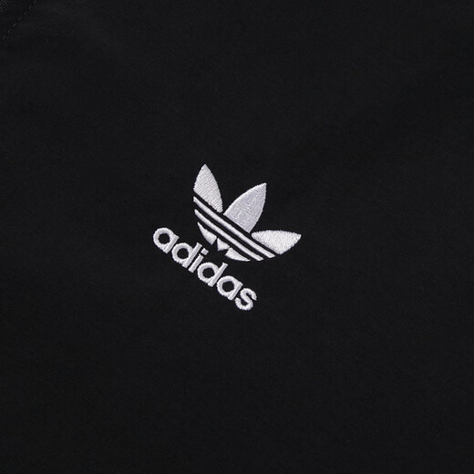 Официальная куртка Adidas 25 Осень Новый Clover Fitness Running Train Training Спортивная одежда повседневная свободная ретро -куртка KB2466/Black/Show Photos 10 XS (170/84A)