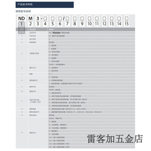 Liangxin Shanghai NDM3 disjoncteur à boîtier moulé M type 1 250A 40 40A 3P