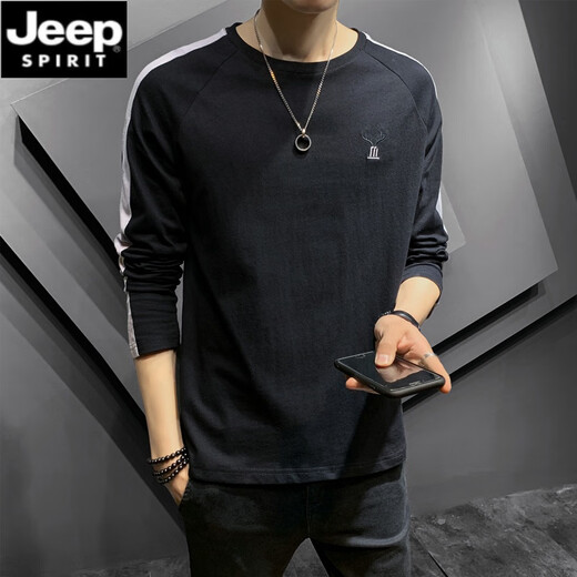 T-shirt à manches longues de Jeep Spirit Cotton Men à long terme.