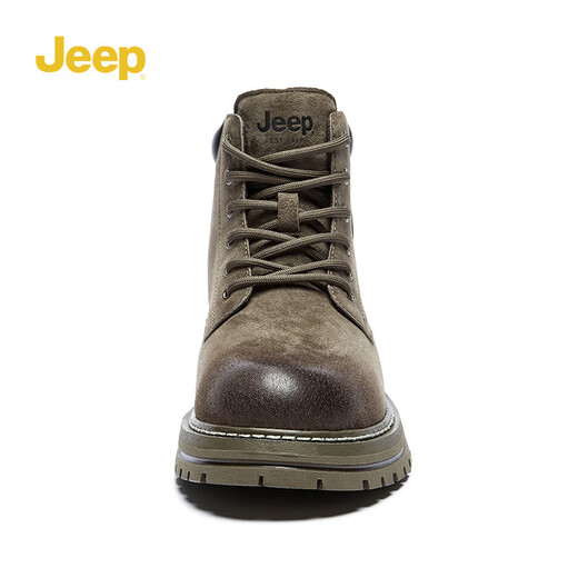 Jeep Boots masculinos Británicos Retro Martin Botas Midube Botas de trabajo Big Boot Boots Khaki