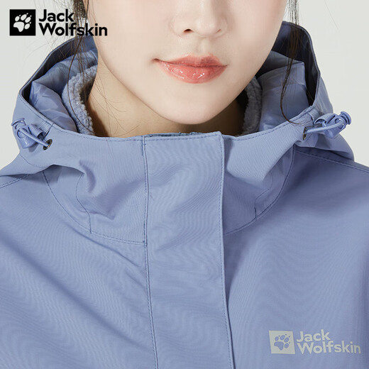 Jack Wolfskin狼爪三合一夹克女秋冬运动户外防水保暖舒适抓绒内胆两件套 241-1216/水蓝色 建议拍大一码 S 160/84A