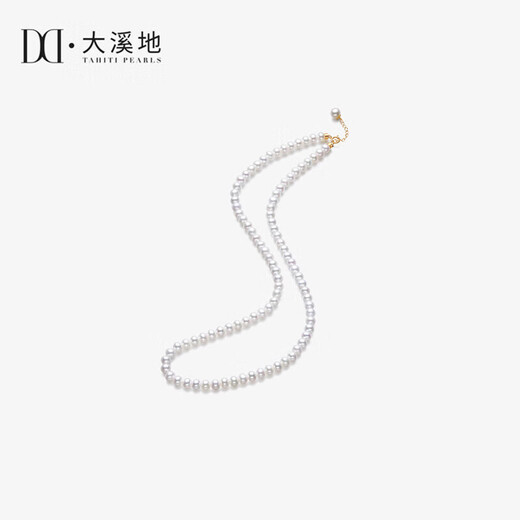 Tahiti 4-5mm high quality aurora freshwater pearl necklace 18K gold bright nucleated millet bead clavicle chain for girlfriend