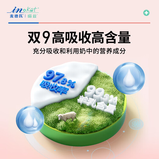 Madder's IN-KAT Cat 0 Lactose Sheep Milk Powder 200g*2 Pet Kittens Goat Milk Powder Instant Anti-Diarrhea