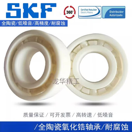 SKF Swedish ceramic bearing zirconia high temperature resistant 6300 6301 6302 6303 6304 6305 customized SKF 6300CE-2RS1