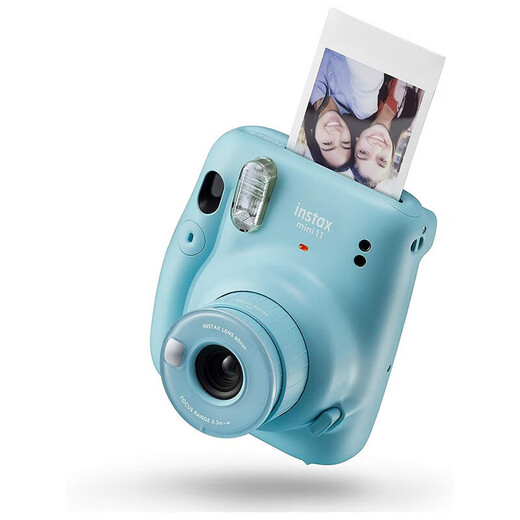 Fuji (FUJIFILM) Polaroid mini11 Polaroid 9 upgraded mini12 instant imaging camera photo paper printing birthday gift Mini11 clear sky blue (ready in stock) official standard