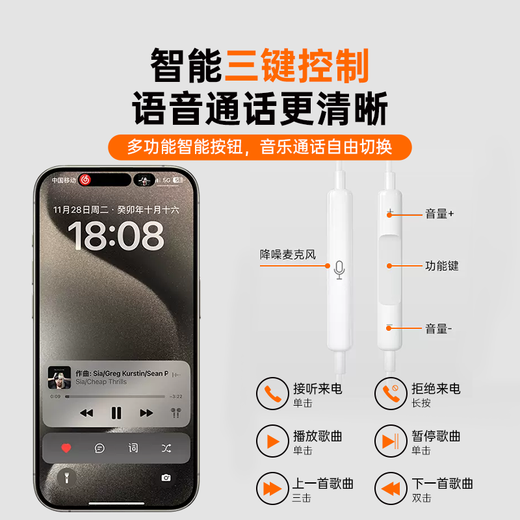 WITGOER 2025 new model丨Brand direct sales wired headset lightning interface suitable for Apple 13/14/12/11/iphone/promax tablet ipad games