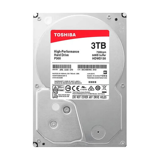 Toshiba's new Toshiba/Toshiba HDWD130 3TB desktop mechanical 3T hard drive 3.5 P300 vertical CMR