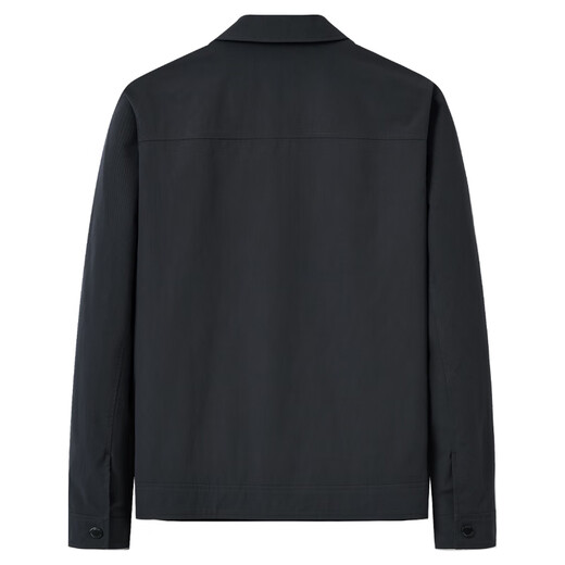 Dances with Wolves Exquisite Lined Jacket Men's Autumn and Winter Lapel Commuting Workwear Jacket Top Black XL