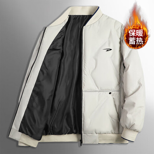德尔惠棉衣男冬季棉服男装棒球领中青年潮流防风保暖休闲宽松情侣面包服 LG-A347-9898黑色 XL -(120斤-140斤)