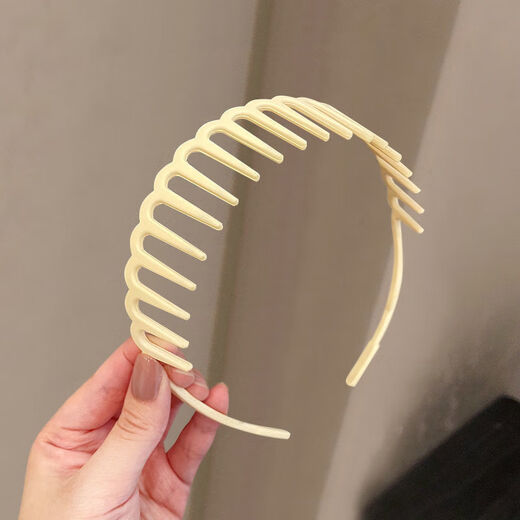 
Zuo Yu's hairband with teeth Internet celebrity new makeup and face washing headband for women's non-slip and non-slip hair tie-up hair accessories black (toothed hairband)
