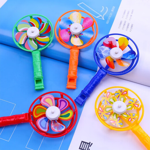 Senhui 1er juin Prix Lollipop Windmill Whistle Windmill Children's Toys Kindergarten Color Color Nostalgic Toy Gift Colorful Windmill Whistle [20 Random]