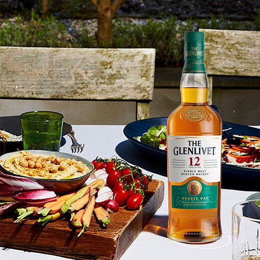 格兰威特（ThE GLENLIVET）12年 陈酿 苏格兰 威士忌 斯佩赛产区 单一麦芽威士忌700ml 