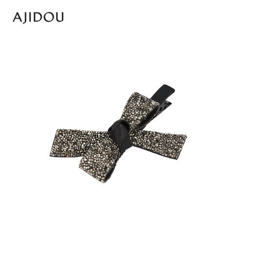 AJIDOU Ajidou hair clip ins style fashionable simple bow rhinestone bangs clip offline same style side clip birthday gift