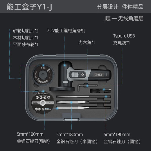 GREENER Home Tool Box Set Electric Drill Tool Box Electric Screwdriver Tools Skill Box Y4-ABCJ