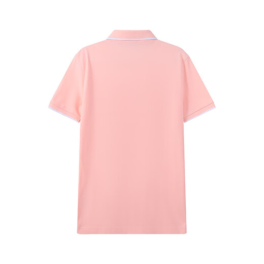 Hugo Boss (Hugo Boss) Nouveaux produits, Men's's Orange Series Slim Fit Version Polo à manches courtes Cadeaux pour hommes, hommes 50472665 694 Impression décalée de logo rose de viande xl