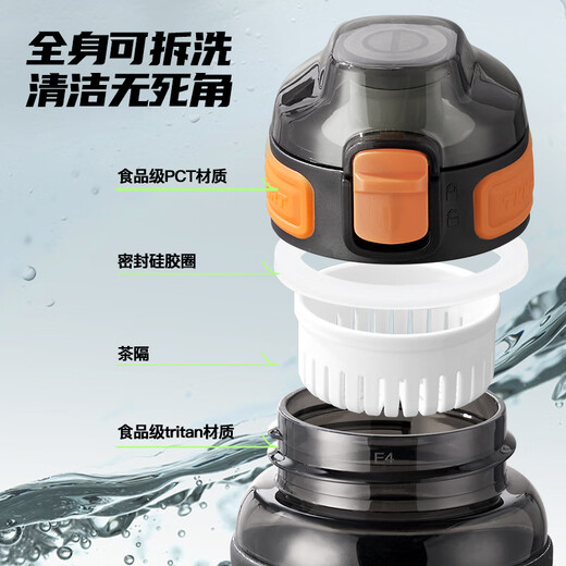 TKK children's water cup for 6-12-year-old primary school students going to school special boys summer water bottle high temperature resistant tritan sports cup