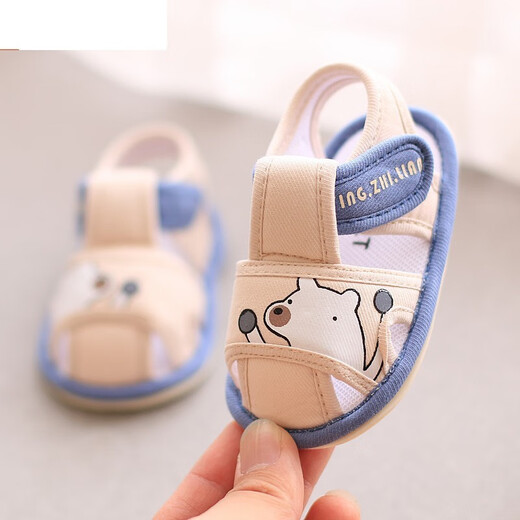 G.Duck Kids Little Duck Duck 0-1 ans Sandales de bébé Été hommes et femmes Chaussures pour tout-petits 6-12 mois Chaussures en tissu nouveau-nés Tissu respirant A-2033 Green clair taille 12 Taille 10.5 cm Recommandé pour 1 à 5 mois