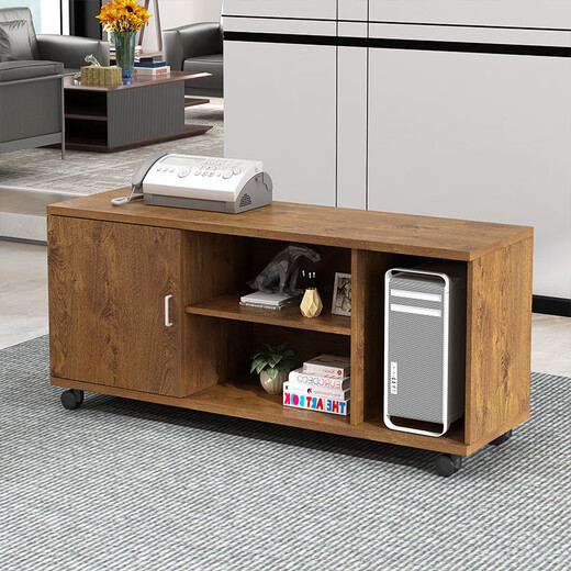 Yishangge Office Manager Desk Boss Desk Single Manager Computer Desk and Chair Combination Office Executive Desk Desk Office Furniture Black Legs + Oak Color After-Sales Guarantee 140*60 Single Table + Side Cabinet