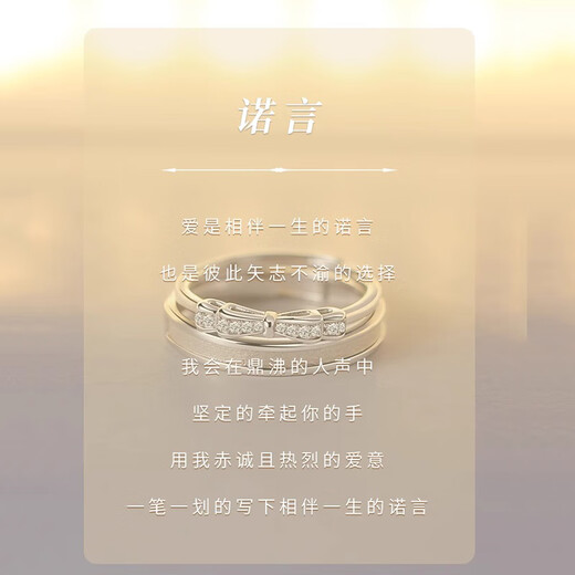 AIF Promise 999 Pure Silver Couple Ring Female and Male Couple Ring Bell Jiujiu Valentine’s Day Birthday Gift for Girlfriend 925 Silver Pair of Rings + Brand Gift Box/Shipping from Qicang