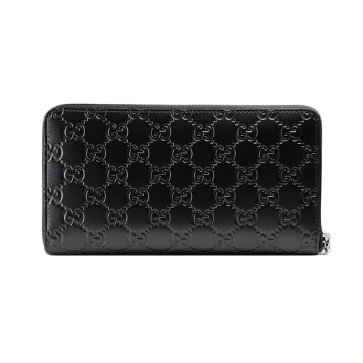 Gucci (GUCCI) GIUCCI men's bag black Double G Signature mid-length wallet wallet CWC1R 1000 purchasing agent