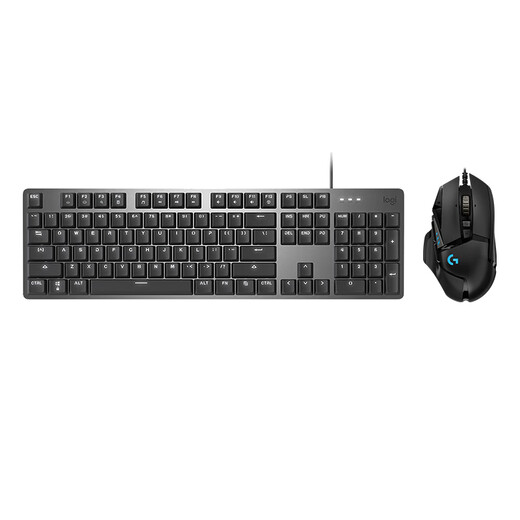 Logitech K845 Teclado mecánico Gaming Wired Sesports Oficina de computadora Tamaño completo Luminoso 104 Teclas de teclado Mito de mouse Mito negro Wukong [teclado G502 y juego de mouse] Eje de té