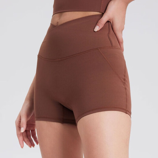 LULUUVTTOH no-wear underwear, zero-sense one-piece yoga shorts for women, back pocket hip lifting, tight-fitting sports Pilates fitness pants for women, black S