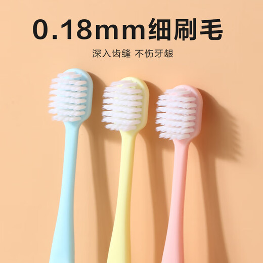惠寻【万单爆款】棉感极柔万毛牙刷 超柔软云朵防滑刷毛 软毛护龈牙刷 6支