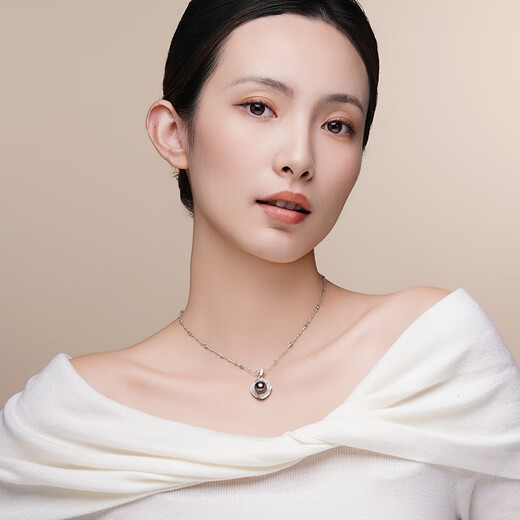 Tahitian Black Pearl Pendant S925 Silver Saltwater Pearl Necklace Holiday Gift for Mom and Wife B Grade/Black Pearl 10-11mm+925 Silver Cross Chain