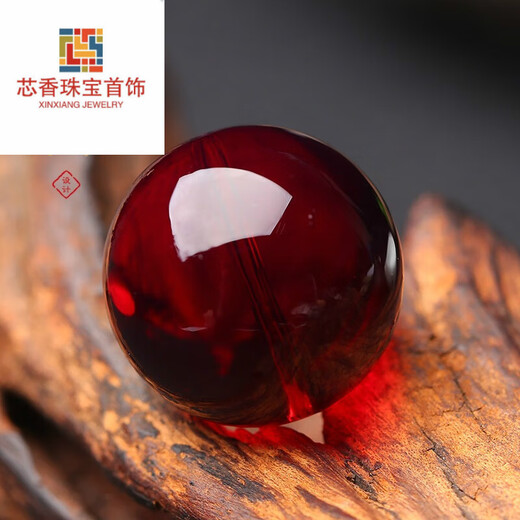 Core fragrance natural 7A water purified blood amber loose beads single bead raw stone amber beeswax bracelet Buddha beads multi-treasure bracelet diy accessories 7A grade carefully selected 10mm/single default