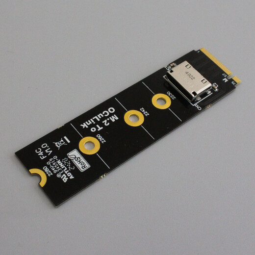 Budi Adt-F9G OCULINK DOCK DE CARTE GRAPHIQUE EXTERNE AVEC ATX PCIE4.0X4 SFF8611 8612 F9G-BK7-F9934 50cm