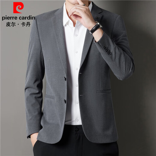 Pierre Cardin suit men's spring and autumn new business casual slim small suit young and middle-aged single suit jacket men's two-button suit