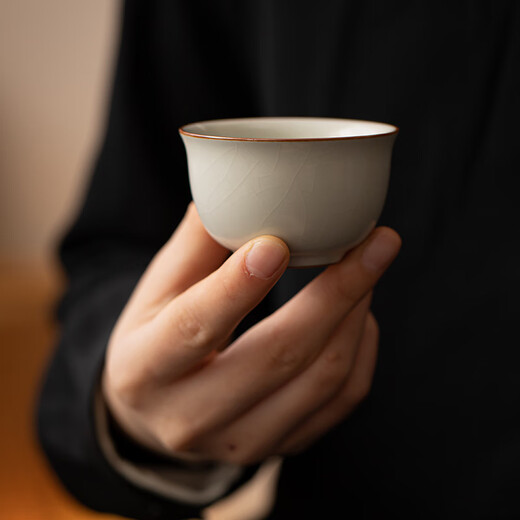 Xi Yuanji Beige Ru Kiln Wine Warmer Set Hot Wine Kettle Household Warming Wine Hot Wine Kettle Ceramic White Wine Yellow Wine Wine Glass Wine Set Beige Ru Kiln Yuanyue Wine Warmer Set (One Pot and One Cup) Simple Pack Base Model