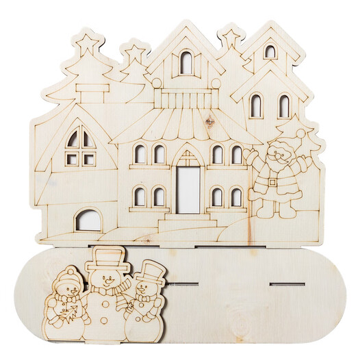 MEiKE Christmas handmade diy coloring hut children's creative art painting making toys gifts kindergarten materials Christmas coloring hut