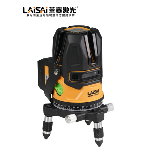 
LAiSAi 5-line level meter 6860D high-precision strong light 625 thin wire 686 infrared laser green cursor line meter 6860D red light five-wire standard dual lithium battery