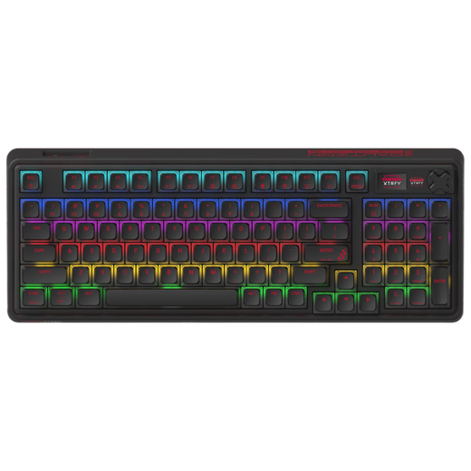 CHERRY CHERRY PIXIU98 customized keyboard Bluetooth three-mode wireless RGB hot-swap LCD display Gaming keyboard Compatible with WIN/MAC Fireworks Tea Roll