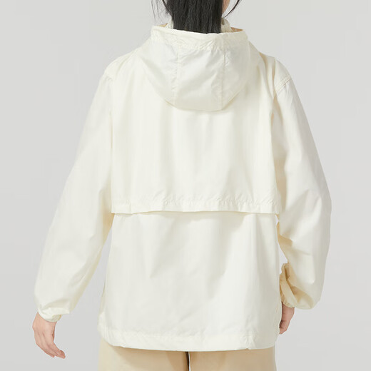 耐克（NIKE） 外套女装秋季新款运动服梭织防风连帽上衣夹克DM6180-010 DM6180-113米黄 S