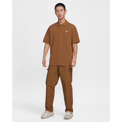 耐克（NIKE）【劲浪体育】男子简约运动通勤时尚polo衫翻领T恤FN3895-281 图色 S