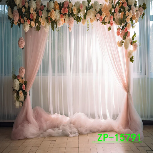 Internet-Promi weibliche Anker-Anker warm, romantisch und einfacher Live-Sendungs-Hintergrund-Stofftuch-Anker Live-Broadcast Room Hintergrund 3D Dreidimensionale Videofotografie ZP-15775 2 Meter breit + 2,5 Meter hoch (mit Haken)