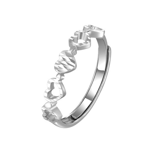 CHINA GOLD PT950 love platinum ring hollow ring ring as a birthday gift for girlfriend and wife, about 3.1g (adjustable)