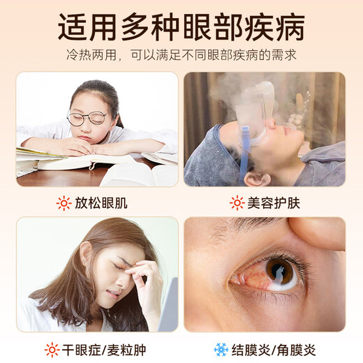 执鼎慧明干眼症雾化仪眼部蒸汽热敷眼罩护眼干涩润眼蒸眼仪喷雾熏蒸机仪器 【大腔体+小腔体眼罩款】两个眼罩搭配效果好