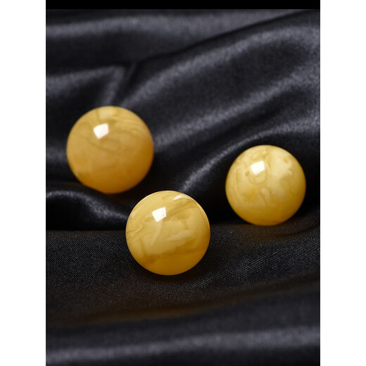 Pangdonglai quality Tianlran beeswax single bead Tianlran amber beeswax beads approximately 16.0mm [No. 1391] with certificate
