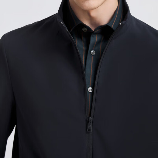Yager Jacket Men 2024 Spring Youth Men's Business and Casual Single Jacket Navy 175/96A
