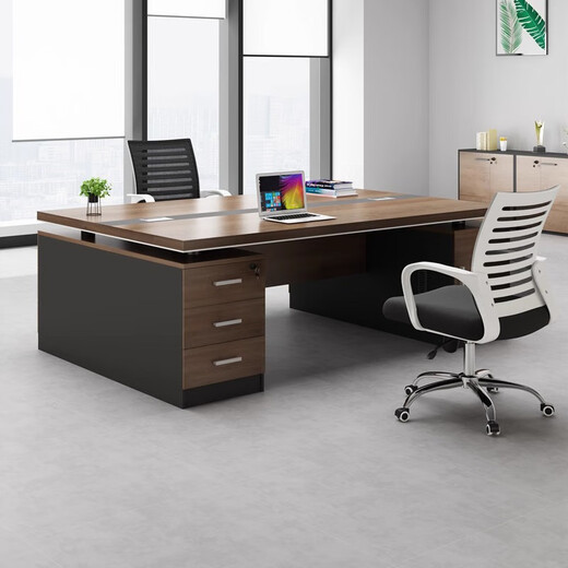 Boxen desk two-person face-to-face double-seat boss desk and chair combination manager computer desk modern integrated workstation 1.4 meters double table