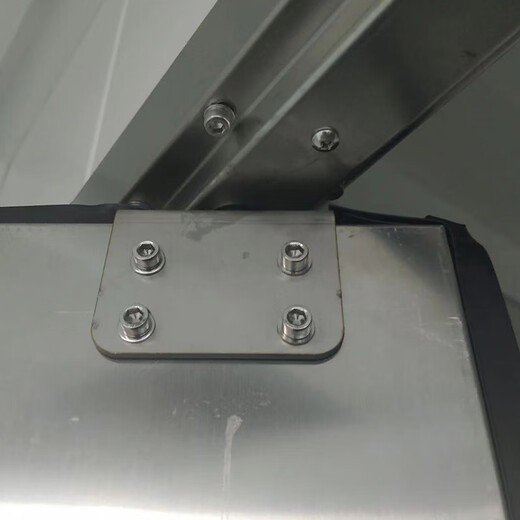 奇立彩304不锈钢防撞自由门钢制防尘门PE防撞板食品工厂车间洁净双开门 非标不锈钢